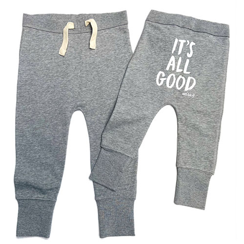 IT’S ALL GOOD - Baby Sweatpants aus Bio-Baumwolle (grau) Bild
