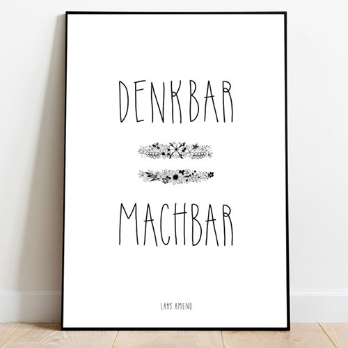 Denkbar = Machbar (Pencil Design)   Bild