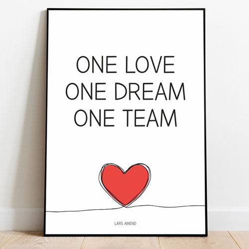 One Love, One Dream, One Team(Classic Design) Bild