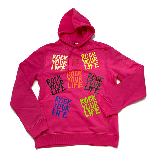 ROCK YOUR LIFE  - Organic Hoodie (pink)  Bild